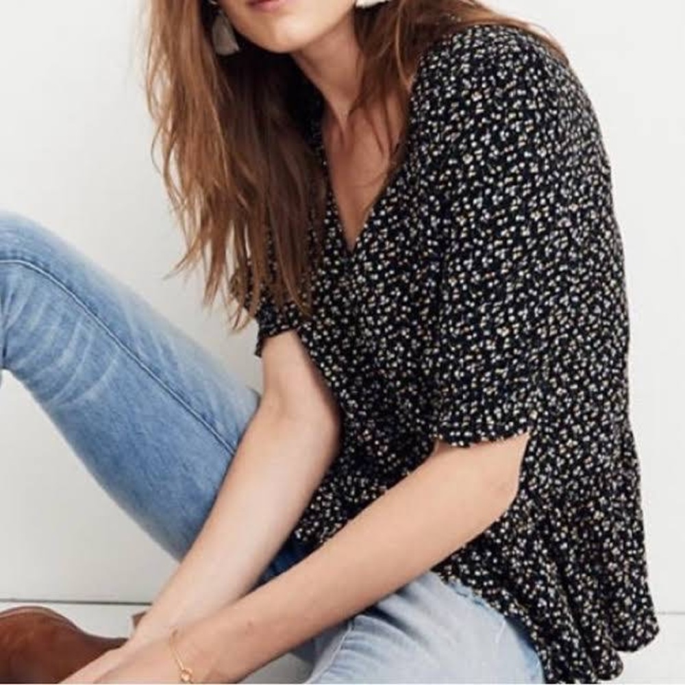 Madewell XXS ditsy floral top